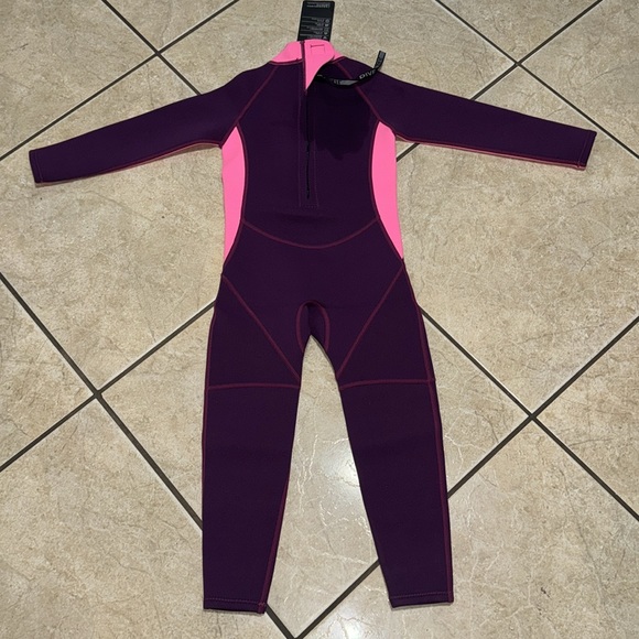 DIVE & SAIL Scuba Suit Kids Neoprene Thermal Wetsuit Girls Pink L - Picture 7 of 10